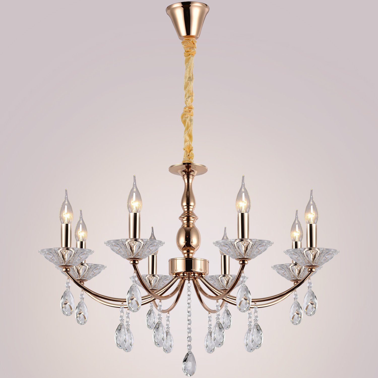 IL1242-8PPA-29 GD Подвесная люстра ILLUMICO IL1242-8PPA-29 GD