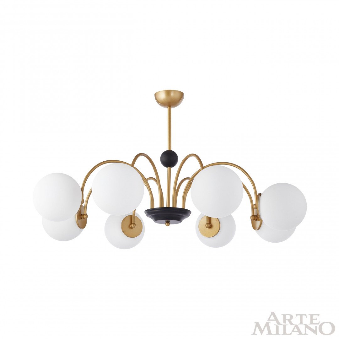 Потолочная люстра Arte Milano Napoli 312066/D940/8 BS/BK