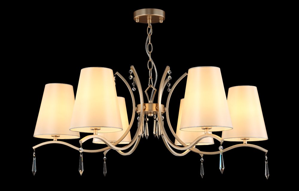 RENATA SP6 GOLD Подвесная люстра Crystal Lux Renata RENATA SP6 GOLD