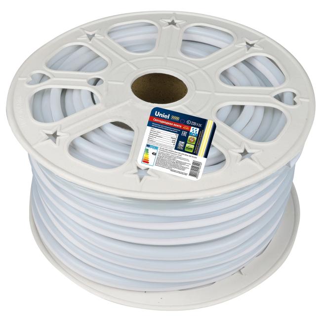 ULS-N21-2835-120LED/m-8mm-IP67-220V-8W/m-50M-YELLOW бобина Светодиодный шнур Uniel ULS-N21-2835-120LED/m-8mm-IP67-220V-8W/m-50M-YELLOW бобина