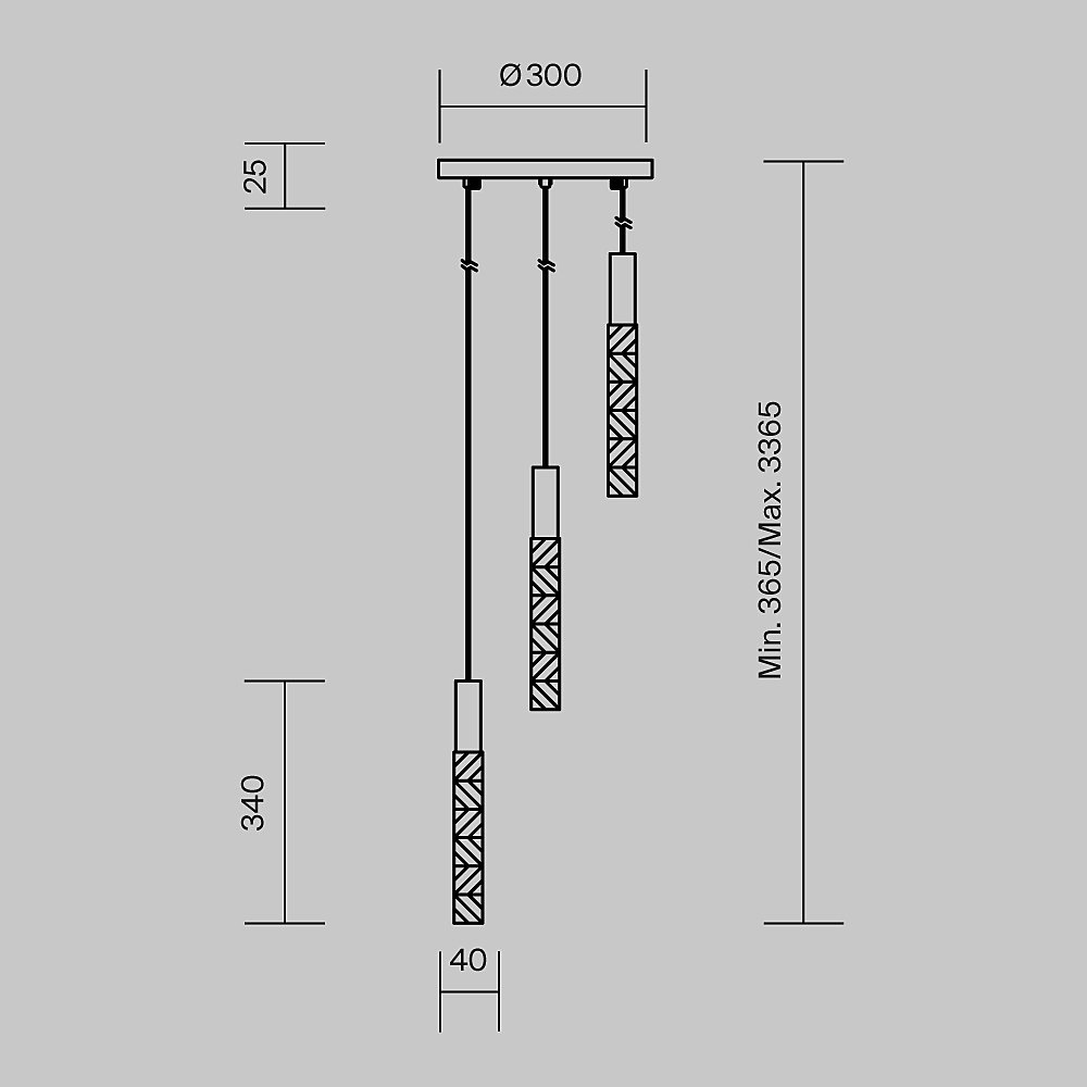 Светильник подвесной Maytoni Selemo MOD328PL-L9CH3K