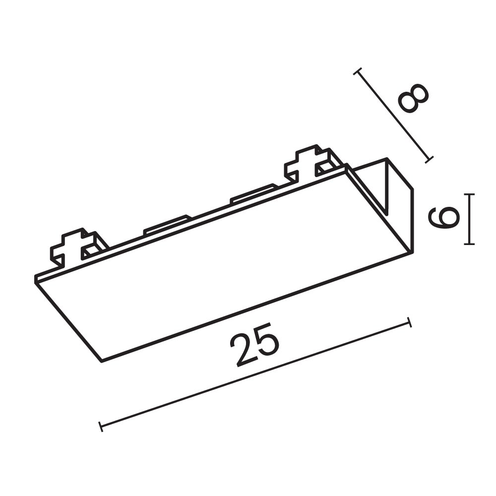 Заглушка для магнитных трековых систем Maytoni Accessories for tracks Radity TRA084EC-111W