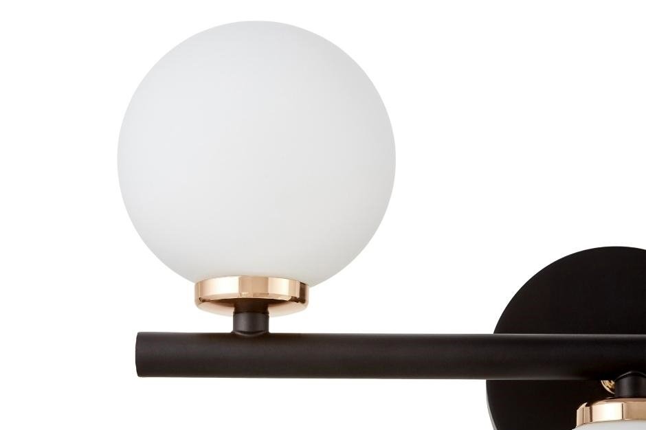 Настенное бра Lumina Deco Marsiada LDW 6033-3 BK+F.GD