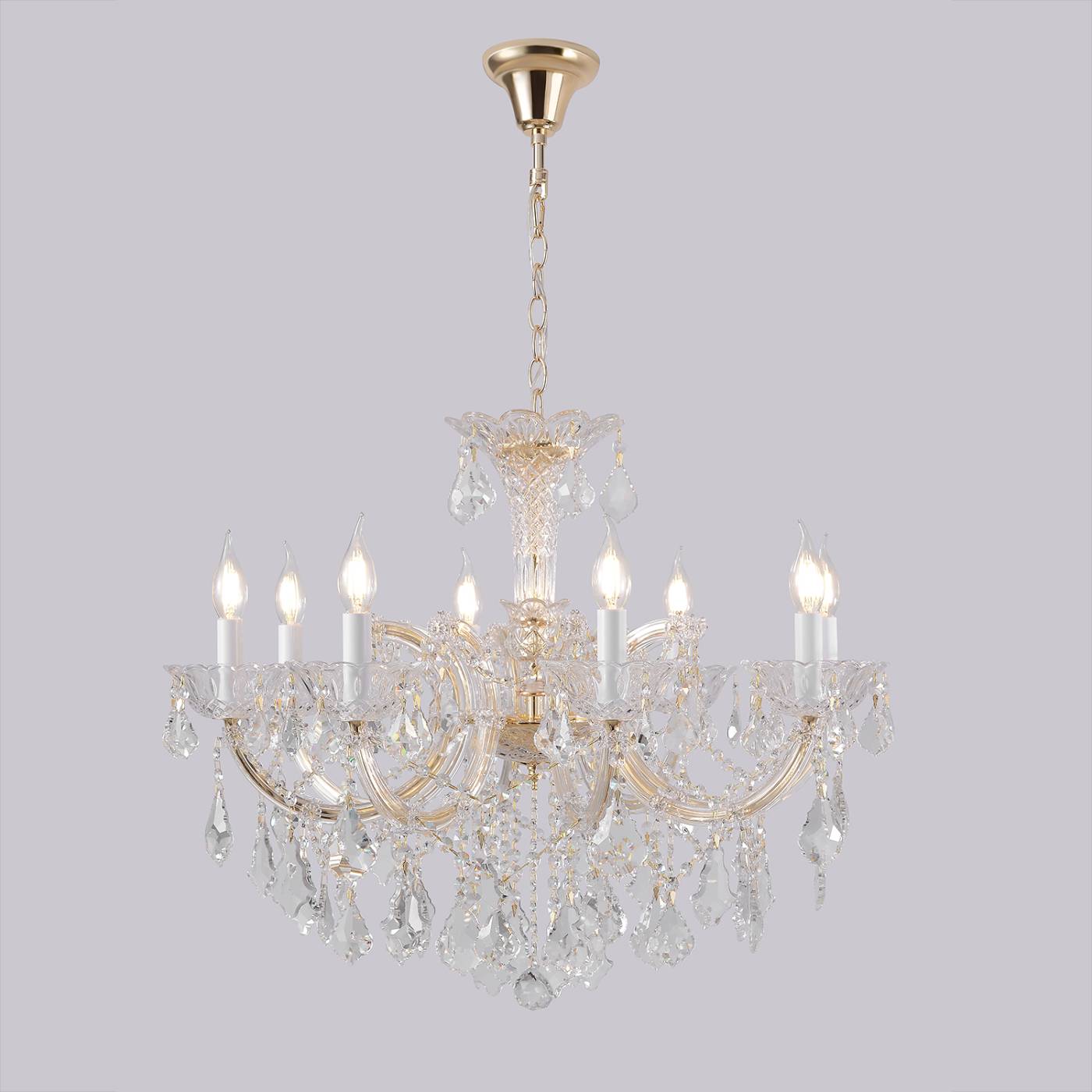 CRISTELLE SP8 GOLD Подвесная люстра CRISTELLE Crystal Lux CRISTELLE SP8 GOLD