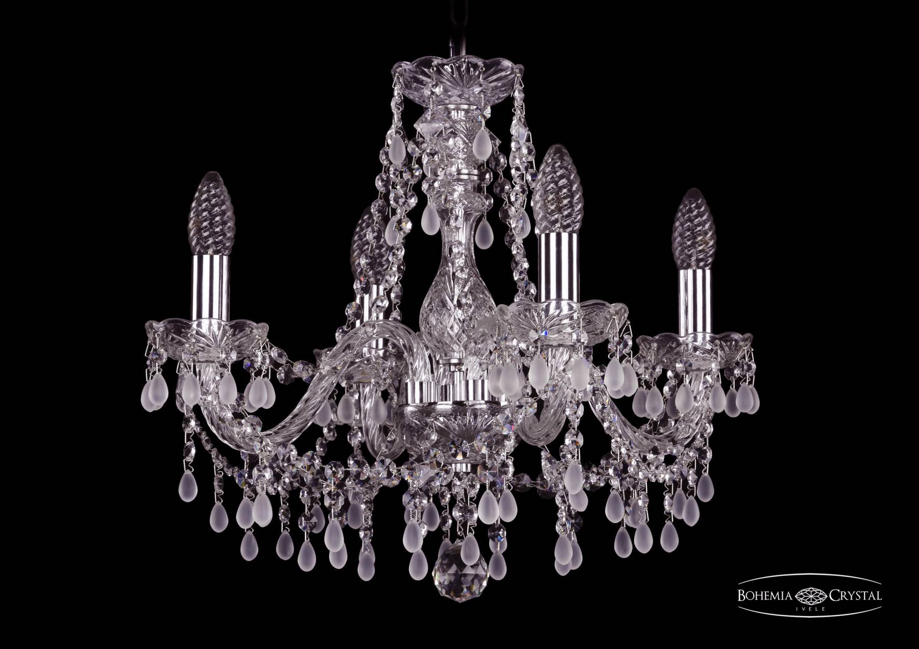 1410/4/160 Ni V0300 Подвесная хрустальная люстра 1410 Bohemia 1410/4/160 Ni V0300