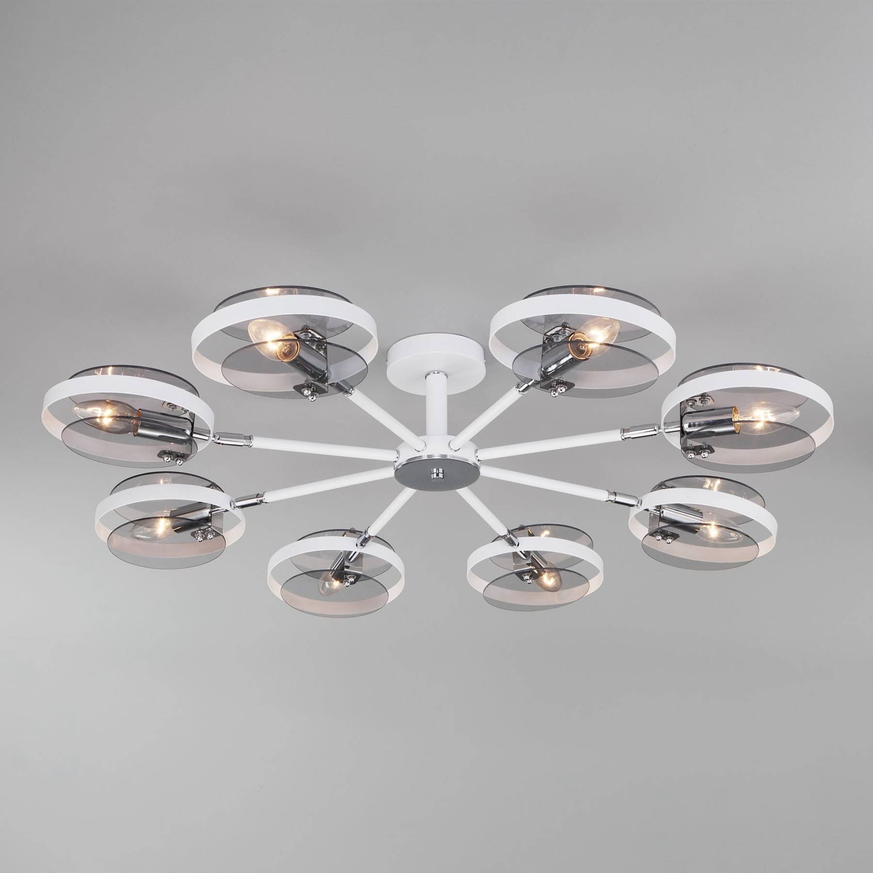 70121/8 белый Smart Потолочная люстра Eurosvet Gallo 70121/8 белый Smart