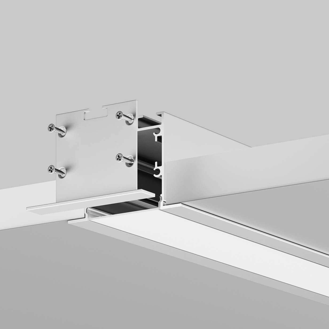 Комплект заглушек (для профиля 50х35) 2 шт., Maytoni Встраиваемый с накладным фланцем профиль 642034