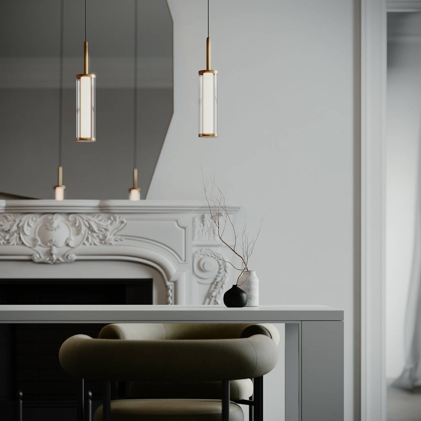 50386/1 LED латунь Светильник подвесной Eurosvet Stark 50386/1 LED латунь