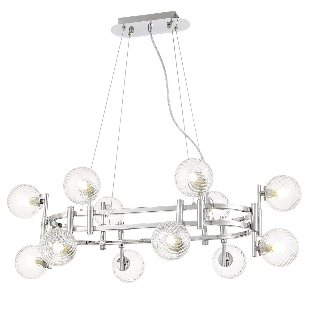 LUXURY SP12L CHROME Подвесная люстра Crystal Lux Luxury LUXURY SP12L CHROME