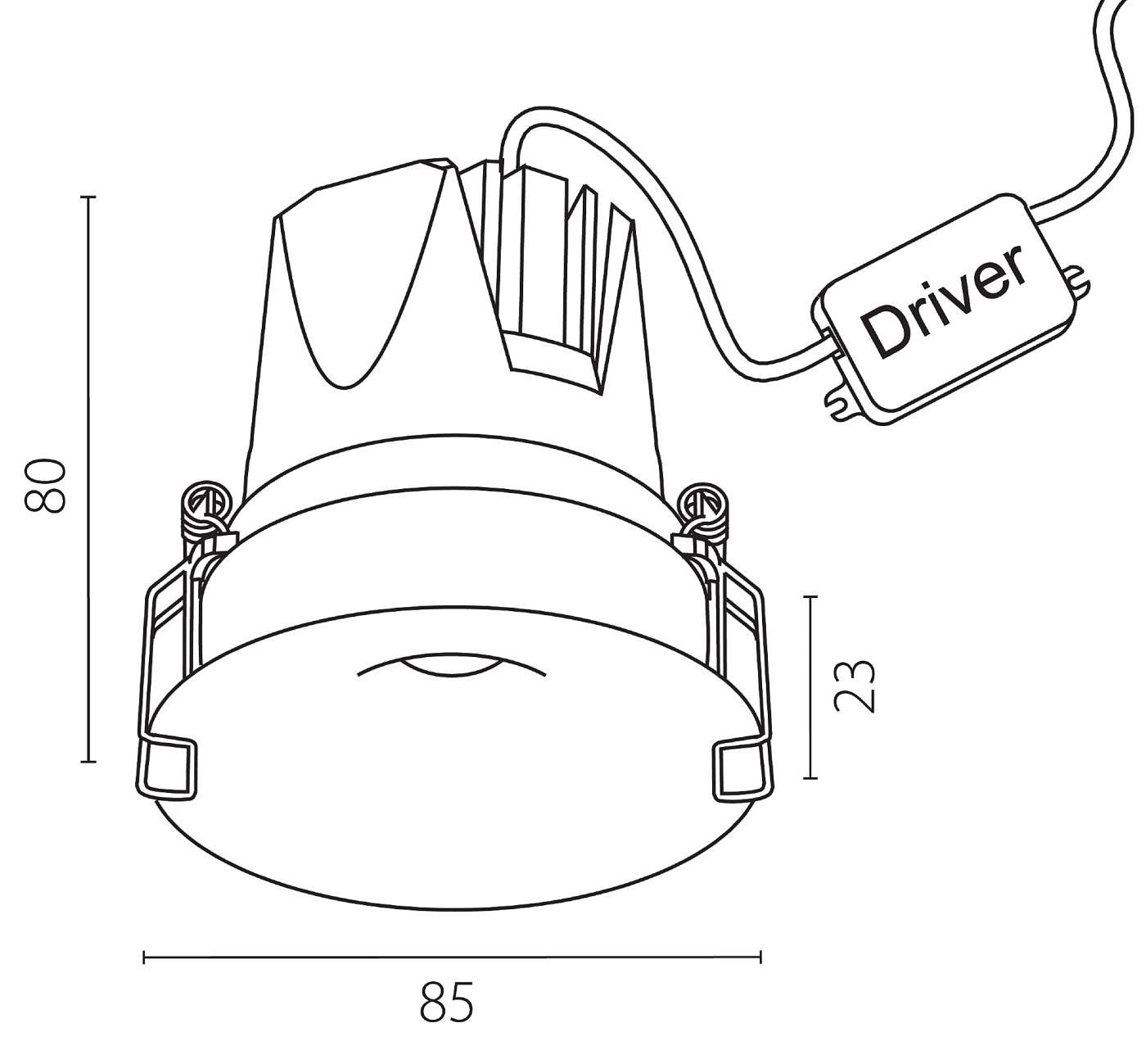 074226 Встраиваемый светильник Lightstar Spira 074226