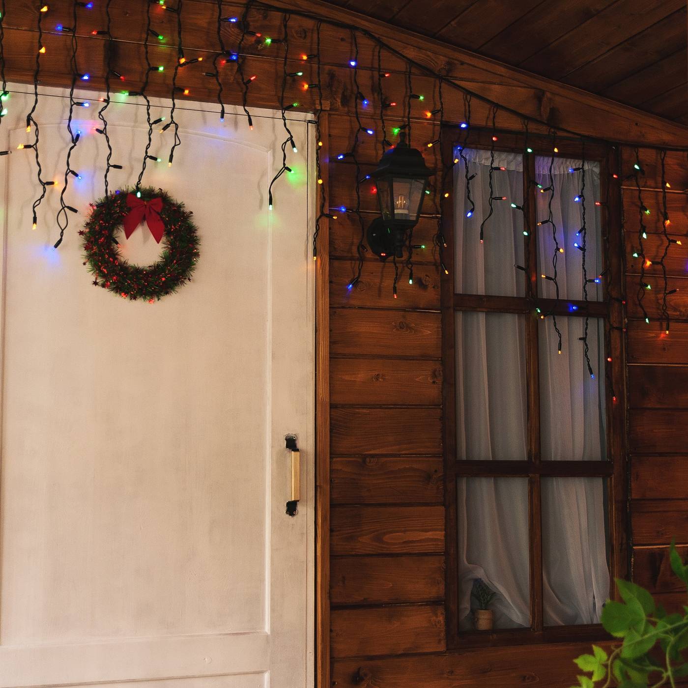 ULD-B3010-200/TBK MULTI IP67 Бахрома светодиодная с эффектом мерцания, 3м Uniel ULD-B3010-200/TBK MULTI IP67