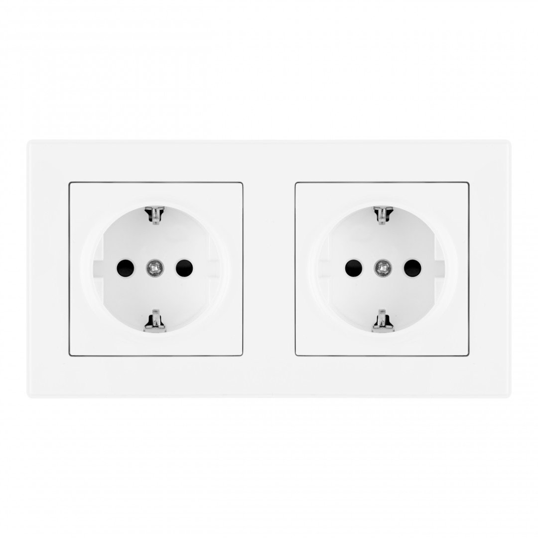 SET06-2-40-1x2 white Розетка Arte Milano Set06-2 SET06-2-40-1x2 white