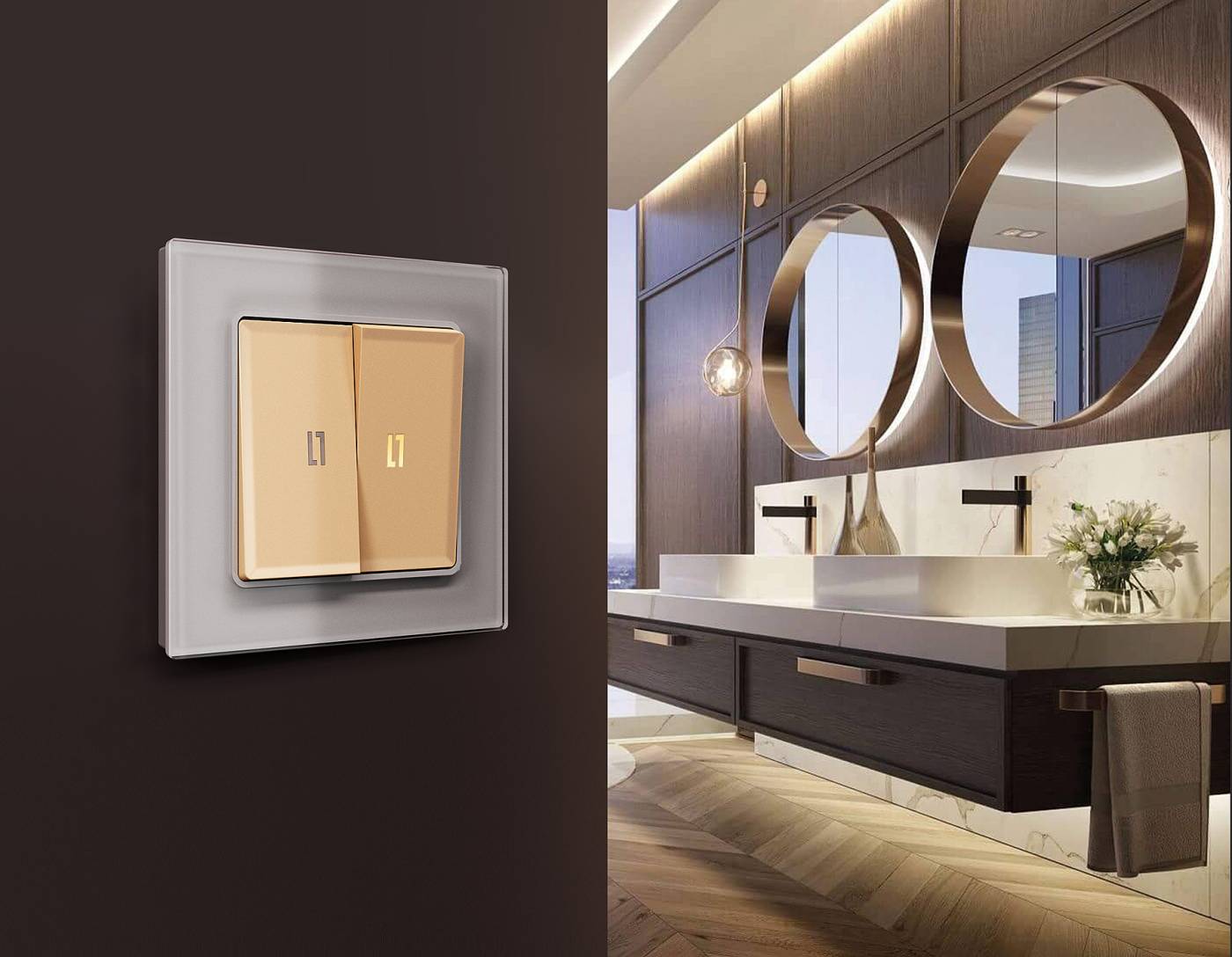 Рамка Ambrella Volt Platos Стекло органическое AF330501