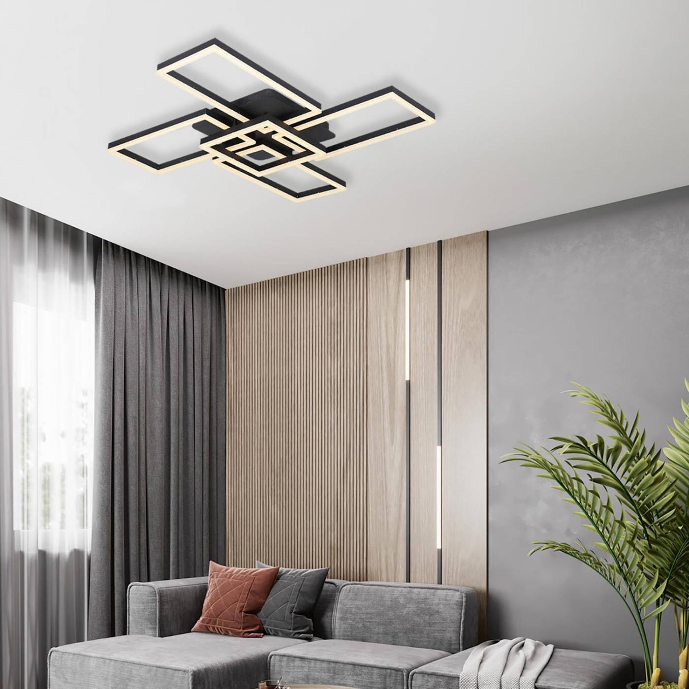 L11004-5 BK Потолочная люстра L LED4U L11004-5 BK
