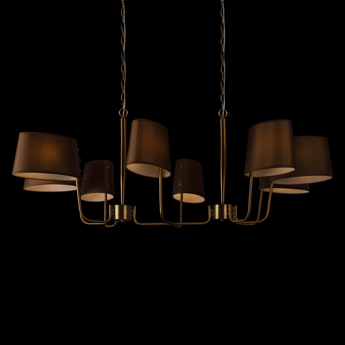 10527/8 Brass Подвесная люстра Hilton Loft It 10527/8 Brass
