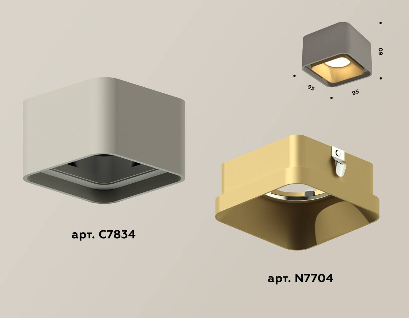 XS7834004 Накладной светильник Ambrella Techno XS7834004
