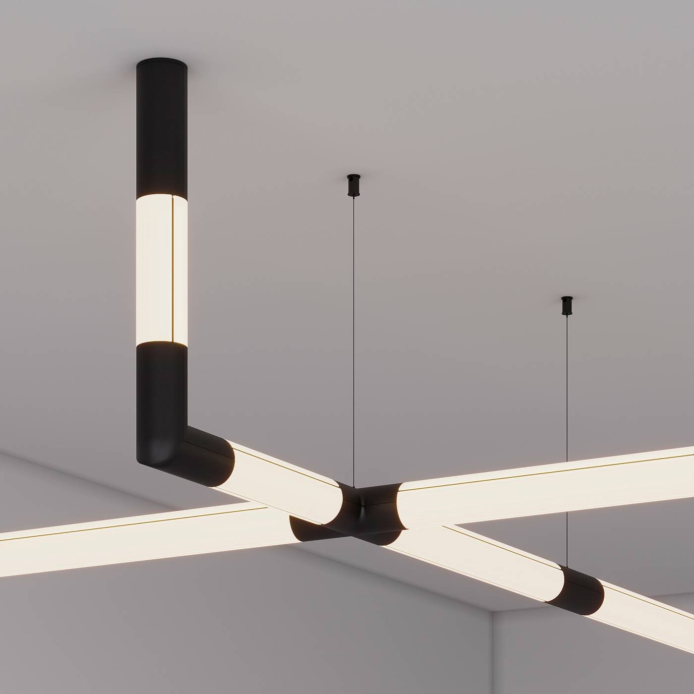 050543 Угловой коннектор для соединения двух отрезков профиля ROUND-D36-360 Arlight Sl-Round 050543