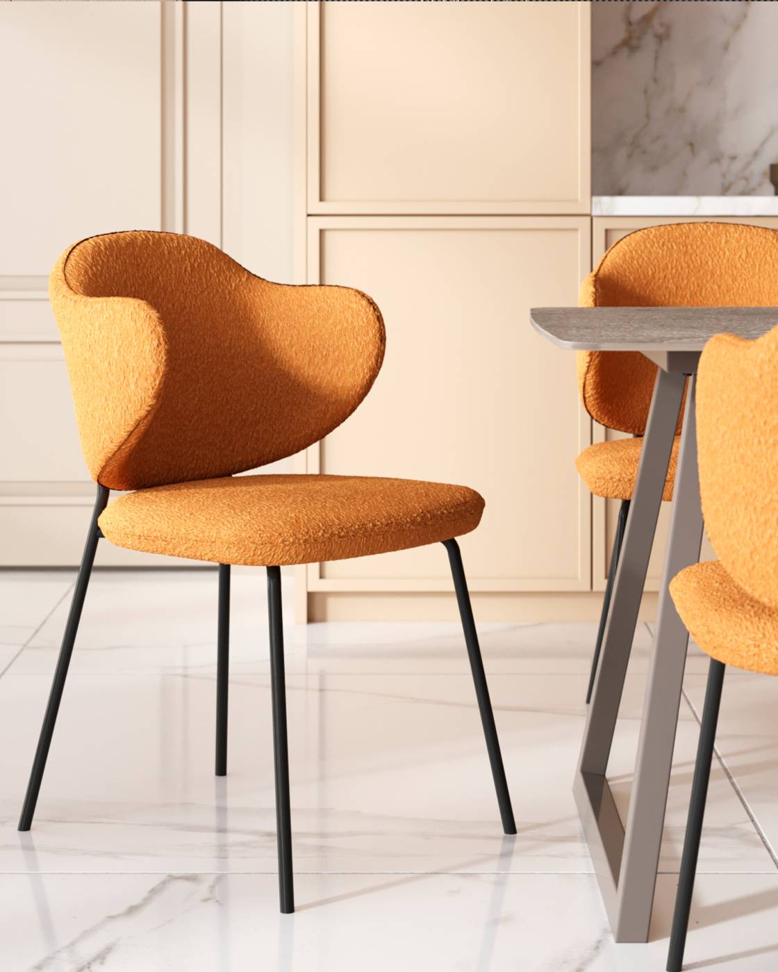 Обеденный стул Stool Group Bellamy 9122 yellow UF998-7