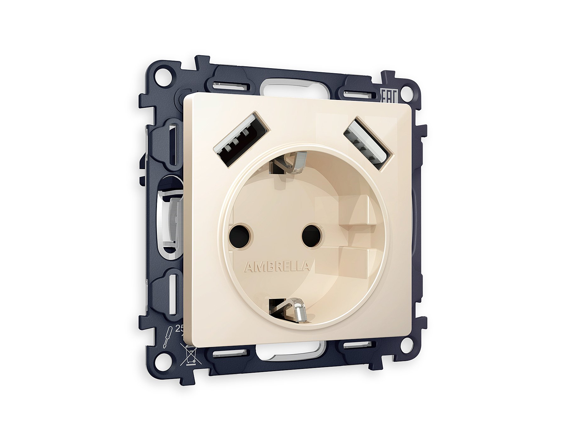 MA309010 Розетка Ambrella Volt ALFA MA309010