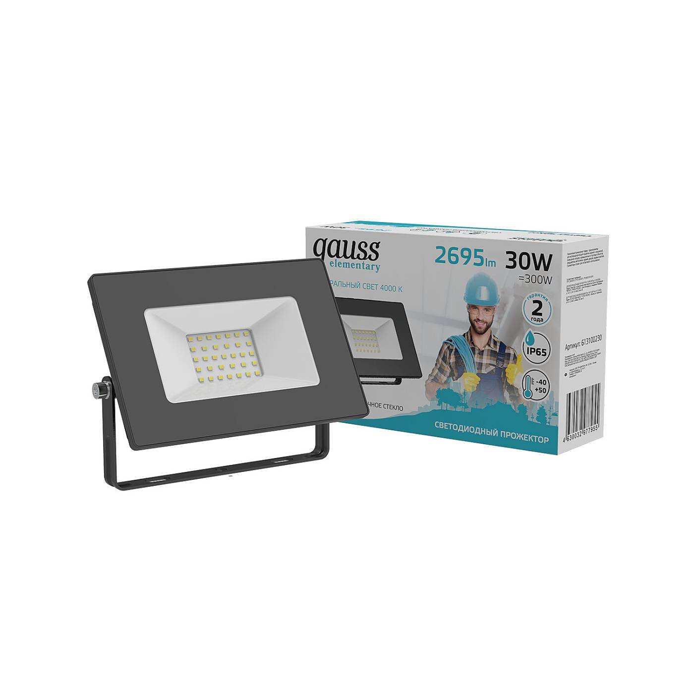 Прожектор уличный Gauss 613100230