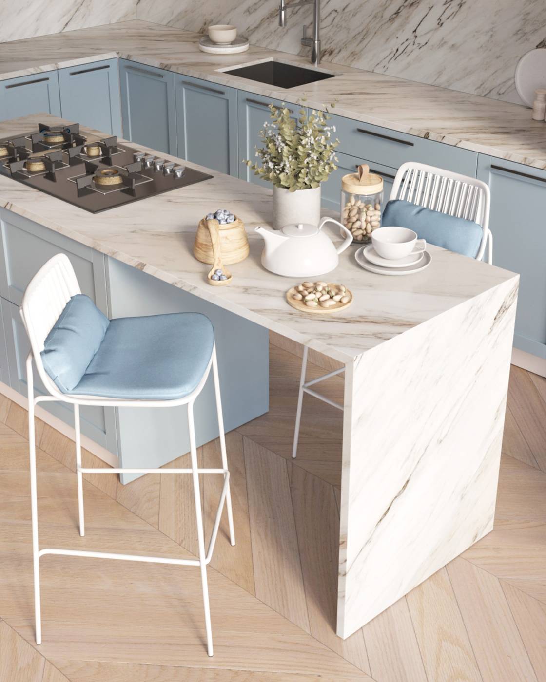 Барный стул Stool Group Louran D-012H-75 white