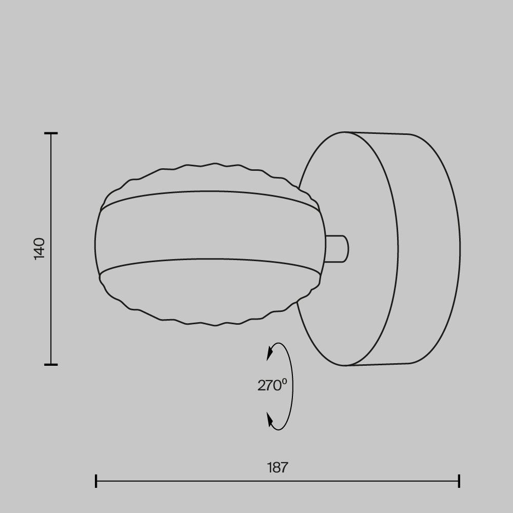 MOD299WL-L10BS3K Настенный светильник Maytoni Mind MOD299WL-L10BS3K