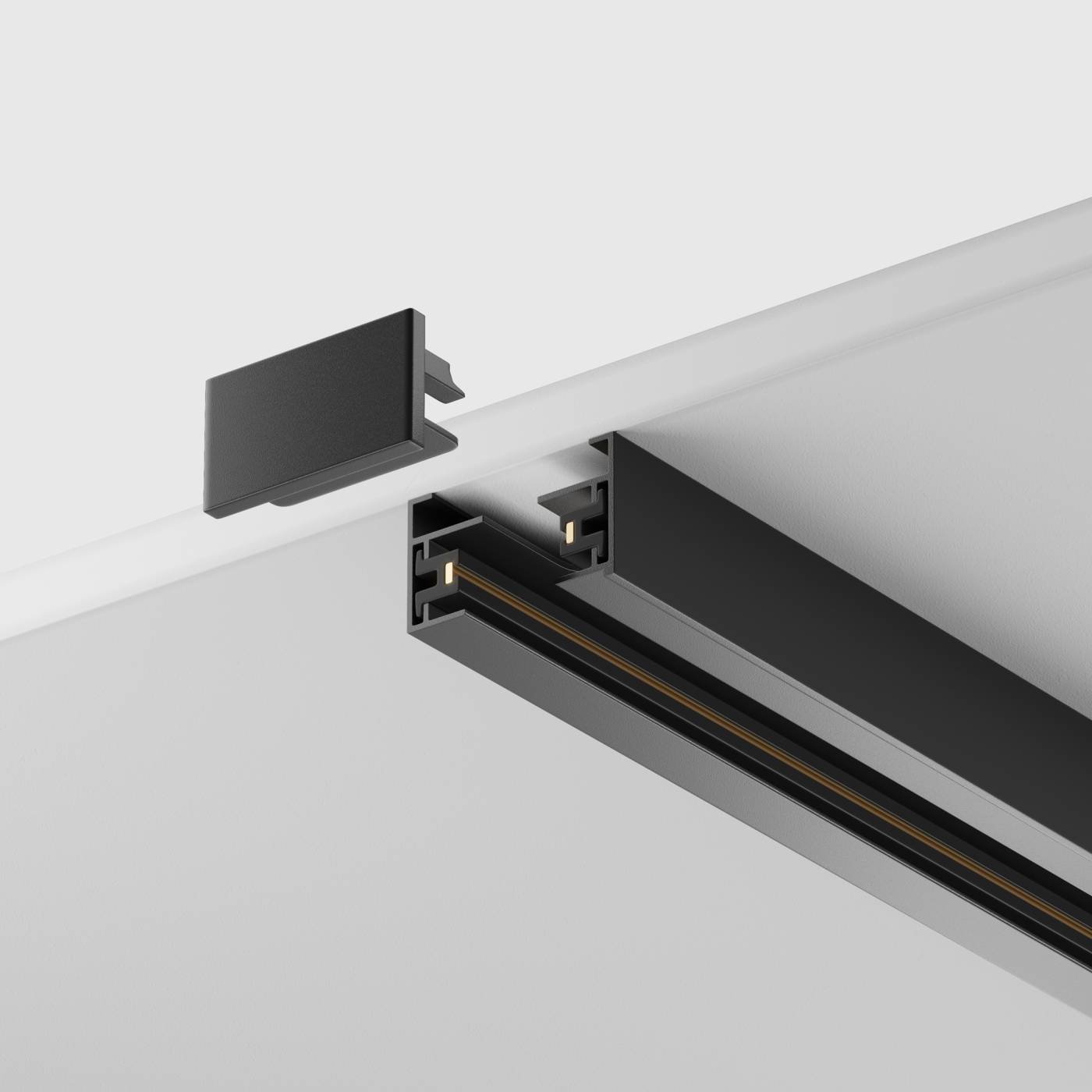 TRX001-111B Однофазный двухжильный трековый шинопровод Maytoni Single phase track system TRX001-111B