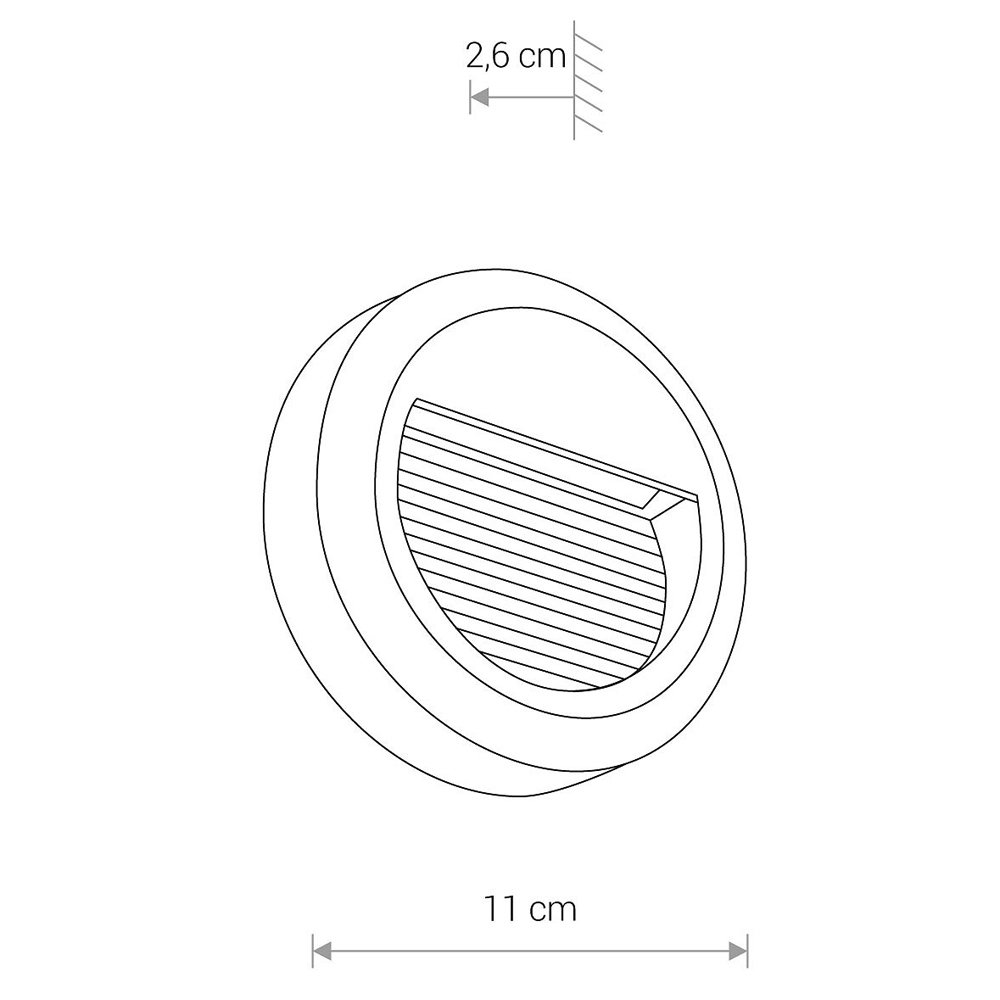 Подсветка для ступеней Nowodvorski Sidewalk Round Led 8147