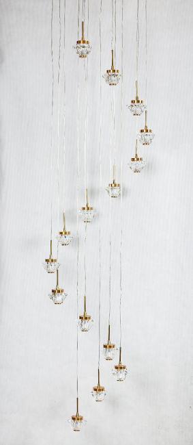 Люстра каскадная Gerhort G52140 G52143/15BRS CL