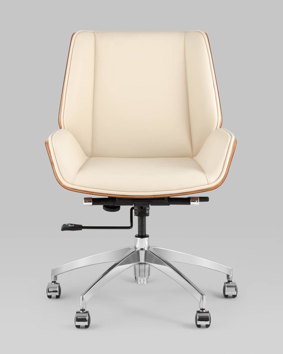 Кресло офисное Stool Group Crown A312-A 8383-1 walnut back