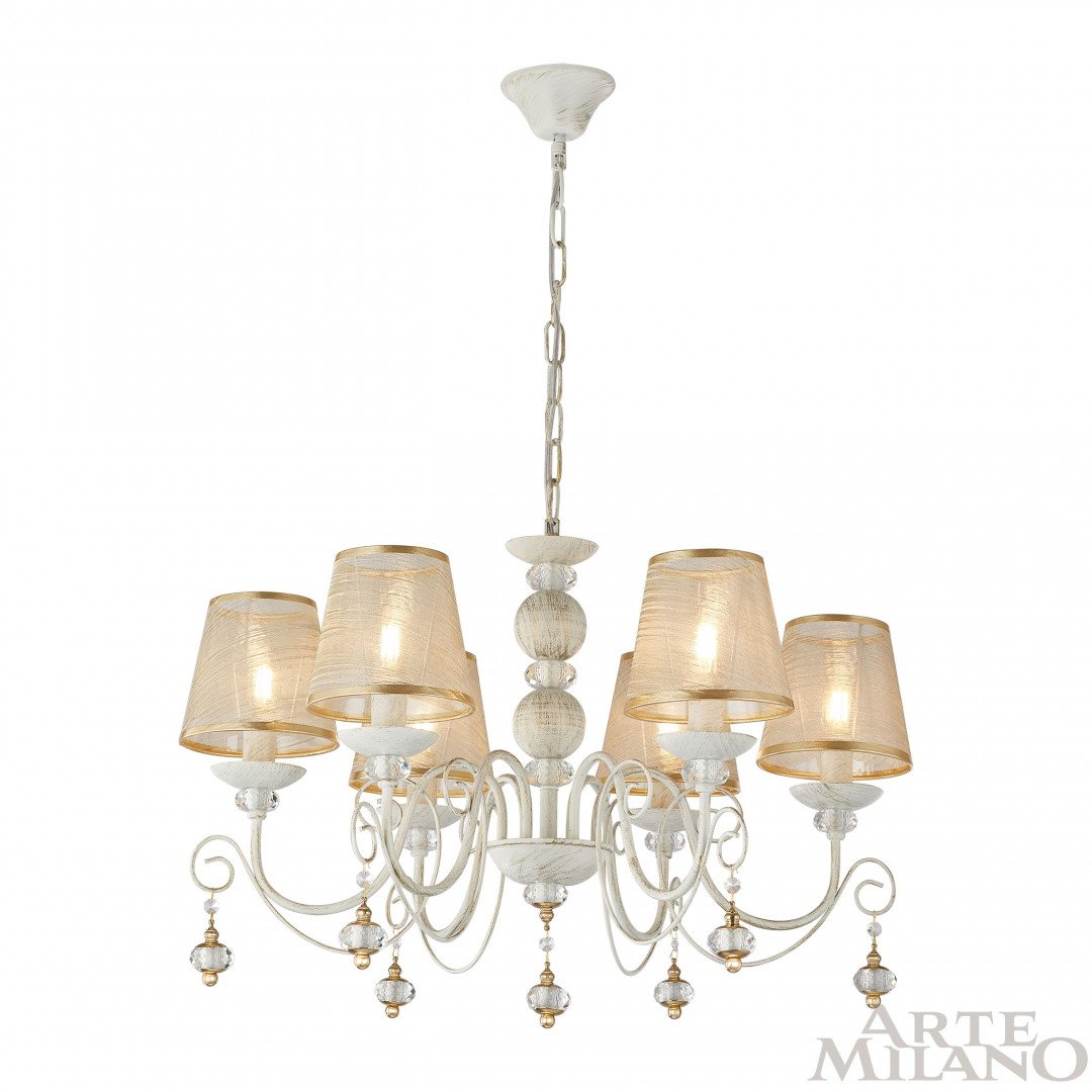 Подвесная люстра Arte Milano Am347620 347620/6 WT+G