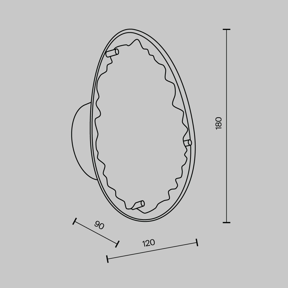 Настенный светильник MS Modelux MS.2311.01 GD