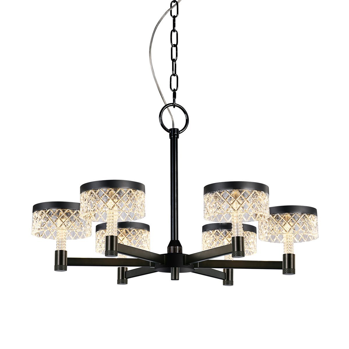 MD21020075-6A matt black Подвесная люстра Delight Collection Diamond cut MD21020075-6A matt black