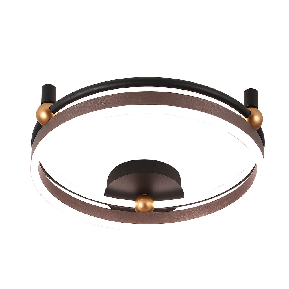 FERNANDO PL48W LED COFFEE/BLACK Потолочная люстра Crystal Lux Fernando FERNANDO PL48W LED COFFEE/BLACK