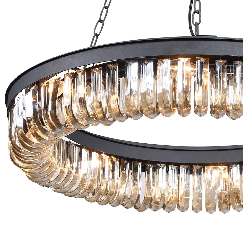 KR0295P-8 black Подвесная люстра Delight Collection Crystal Black KR0295P-8 black