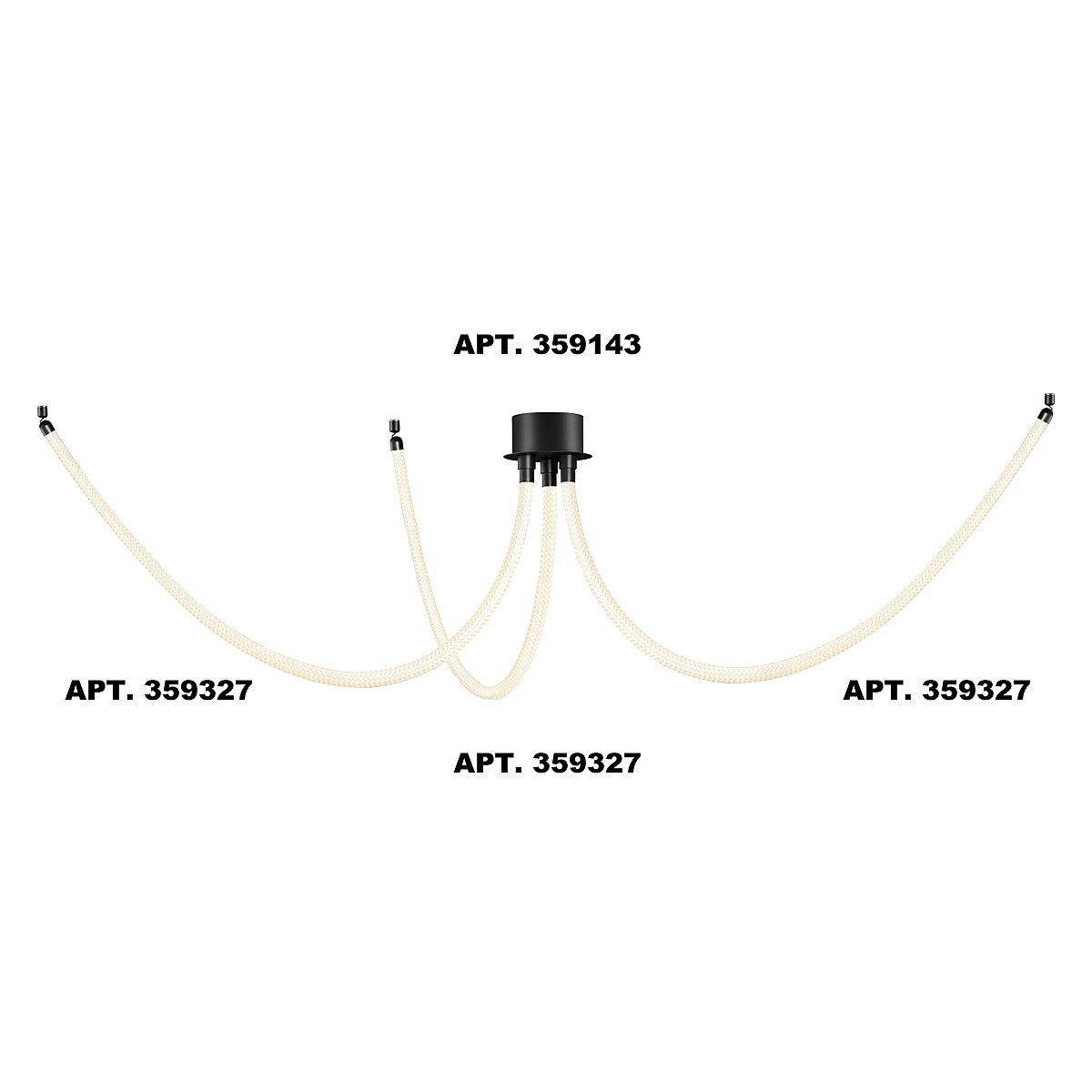 359327 Светодиодный шнур Novotech Ramo 359327
