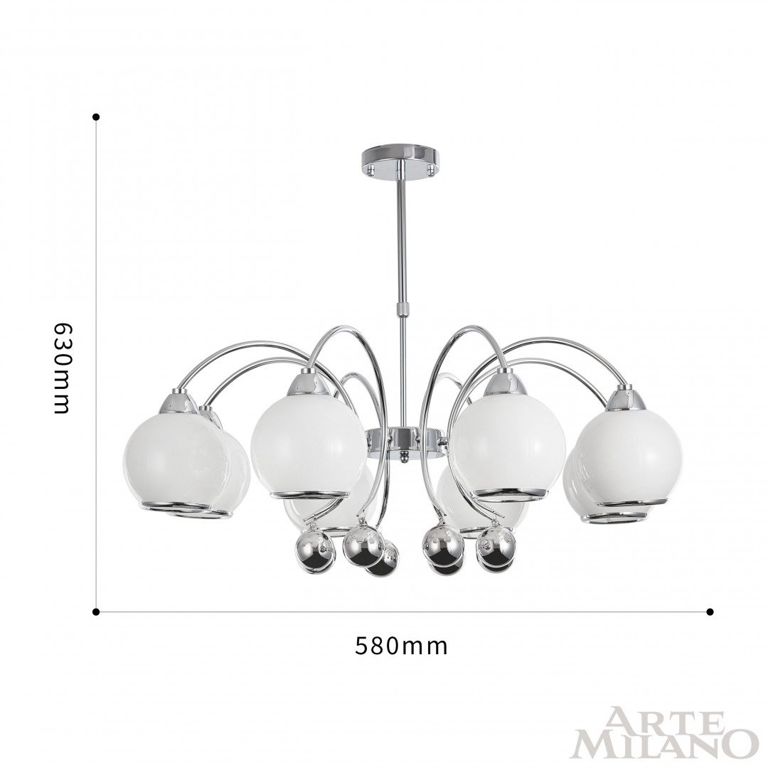 276207/8 Ni Люстра на штанге Arte Milano Neapolis76207 276207/8 Ni