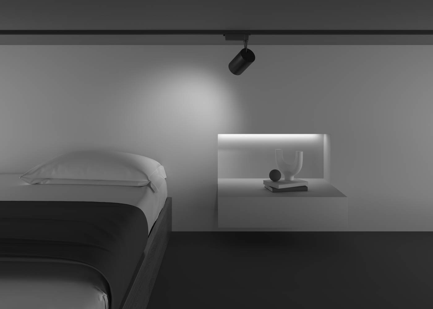 TR003-1-26W3K-W-B Трековый светильник Maytoni Vuoro Unity TR003-1-26W3K-W-B