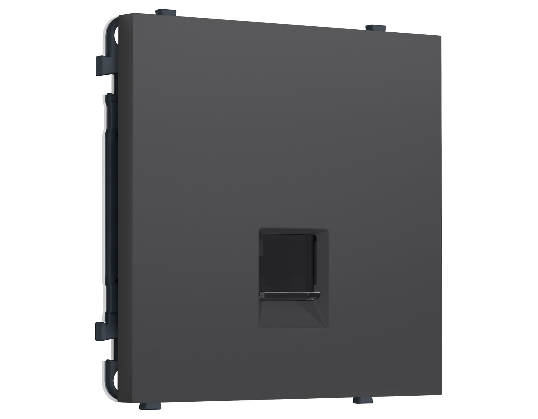 MS912010 MS912010 Комплект механизма компьютерной розетки SIGMA Графит Мягкое касание RJ-45 (8P8C) CAT6 с/ш QUANT PRO (SP9120, PR188)