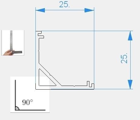 Профиль угловой Deko-Light AV-03-12 970434
