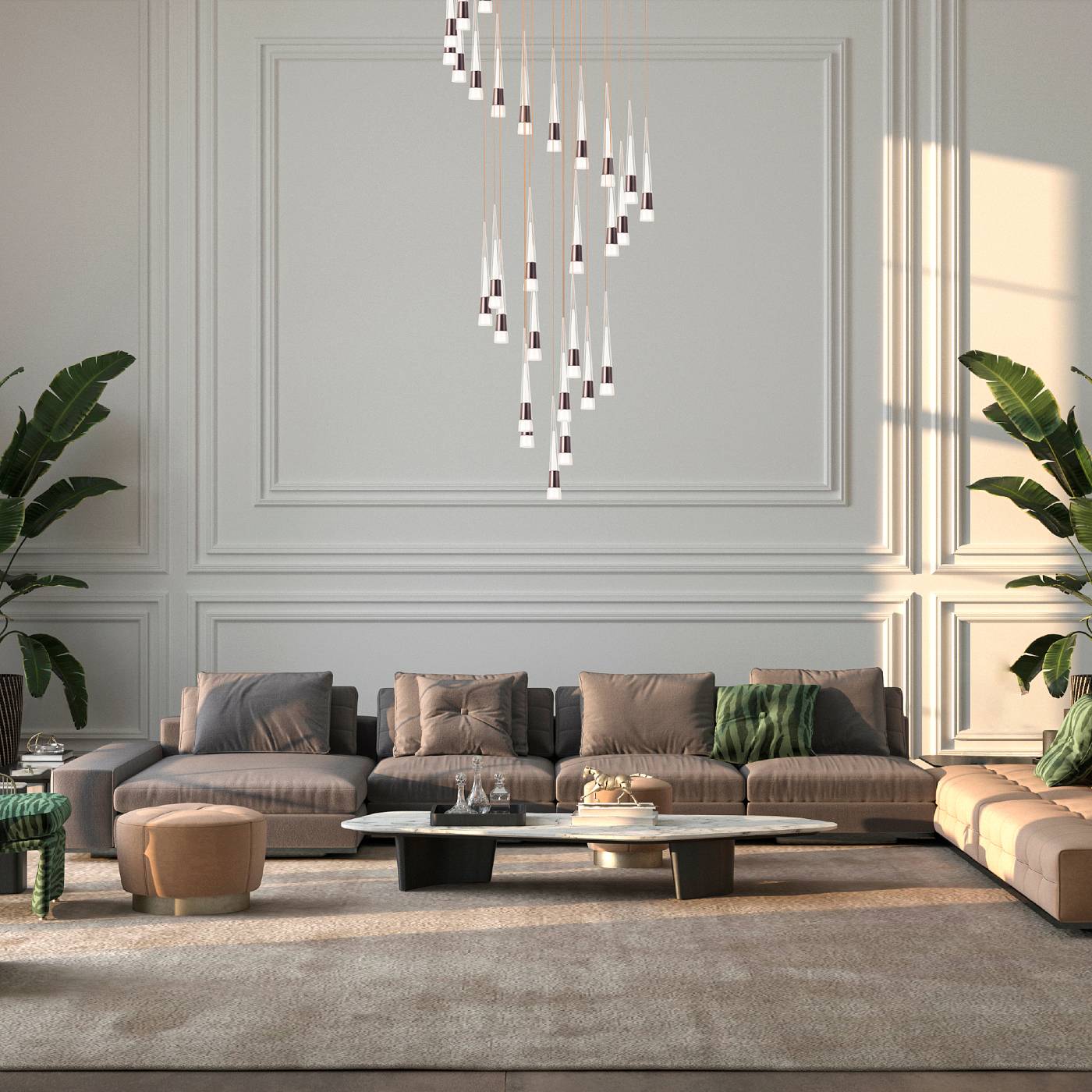 Люстра каскадная Lightstar Cone 757361