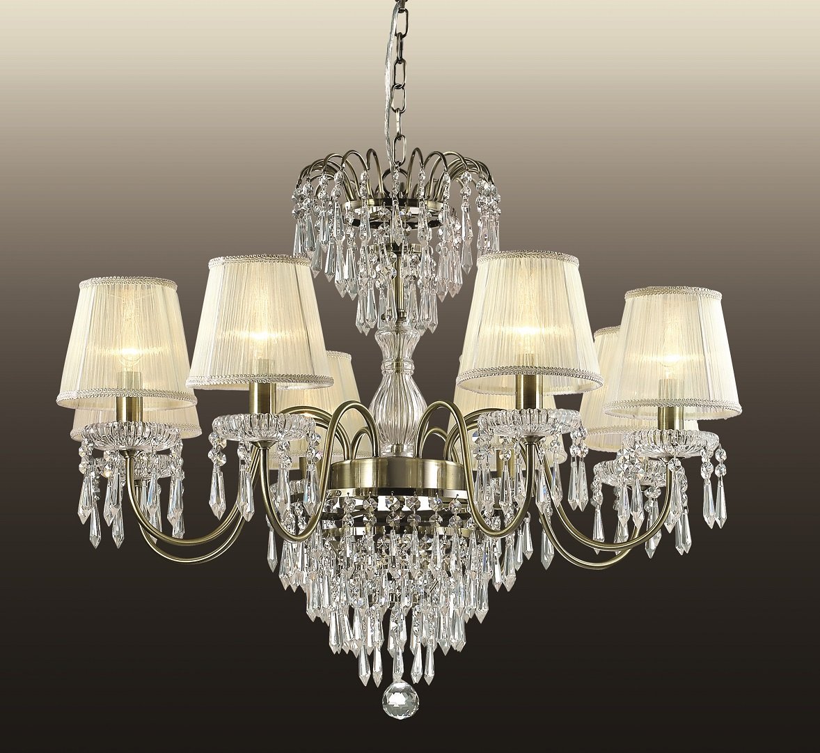 2681/8 Подвесная хрустальная люстра Dasher Odeon Light 2681/8