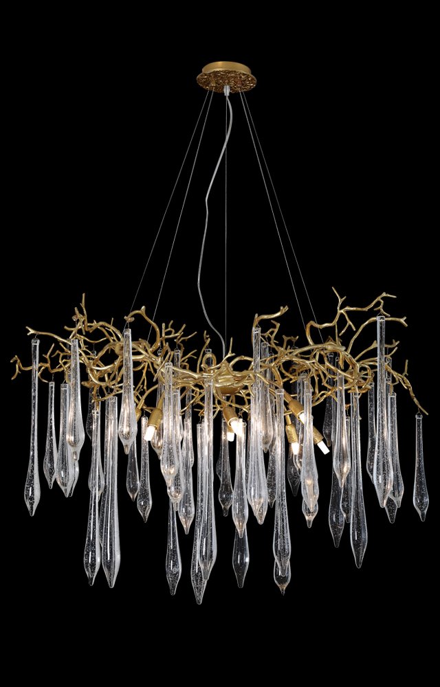 REINA SP8 D1000 GOLD PEARL Подвесная люстра Crystal Lux Reina REINA SP8 D1000 GOLD PEARL