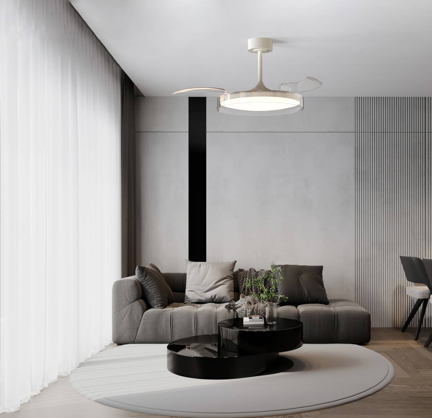 9525 Потолочная люстра GLASS FAN Mantra 9525