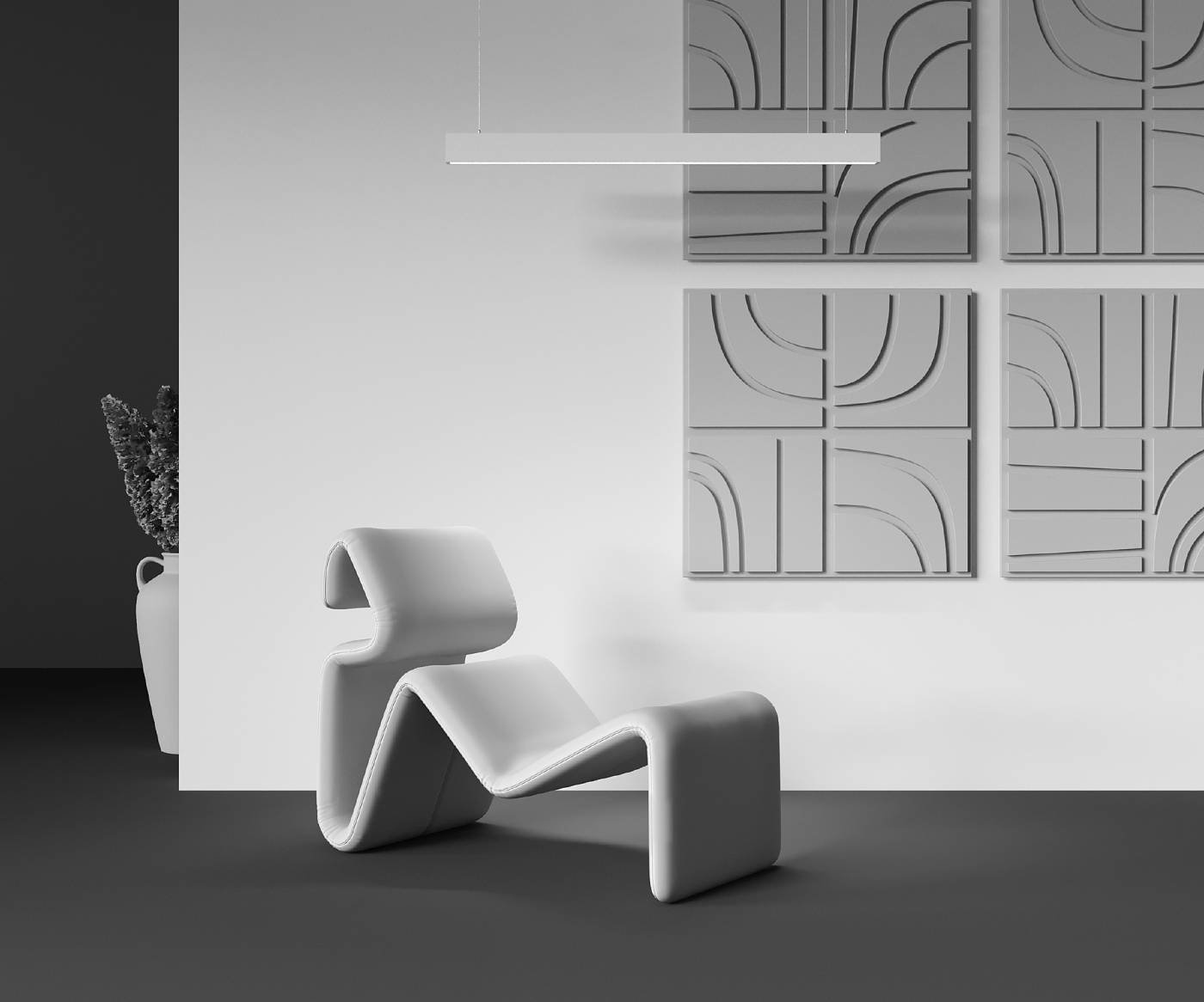 P051PL-36W2.7-6K-W Светильник подвесной Maytoni BASIS P051PL-36W2.7-6K-W