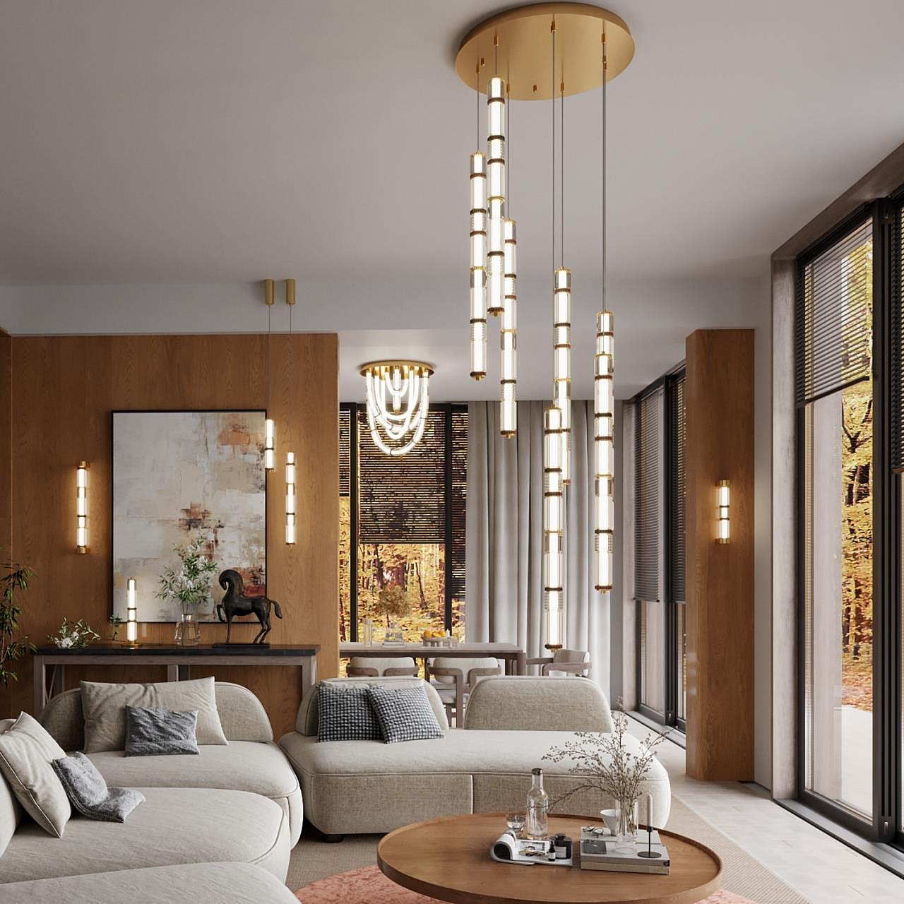 Потолочная люстра Odeon Light EXCLUSIVE Collier 5455/80CL