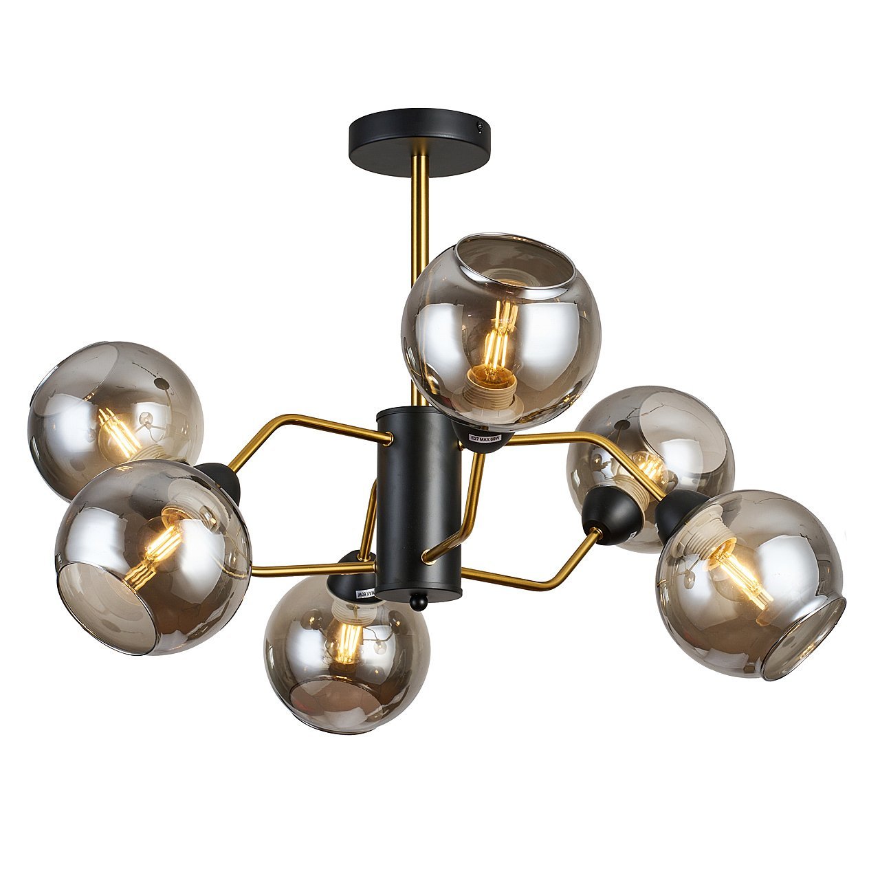 MD.9083-6-S-BK+COP Потолочная люстра IMEX MD.9083-6-S-BK+COP