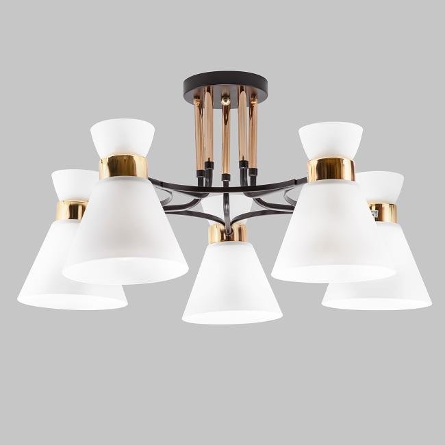 MD.5692-5-S-COFFEE+FGD Потолочная люстра IMEX MD.5692-5-S-COFFEE+FGD