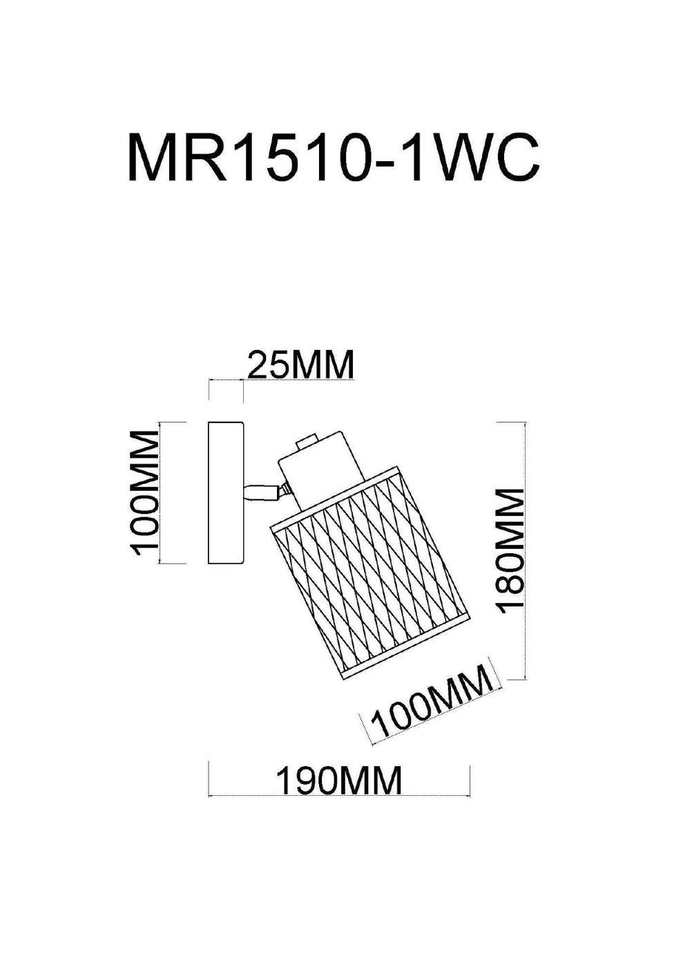 Светильник спот MyFar Cathy MR1510-1WC