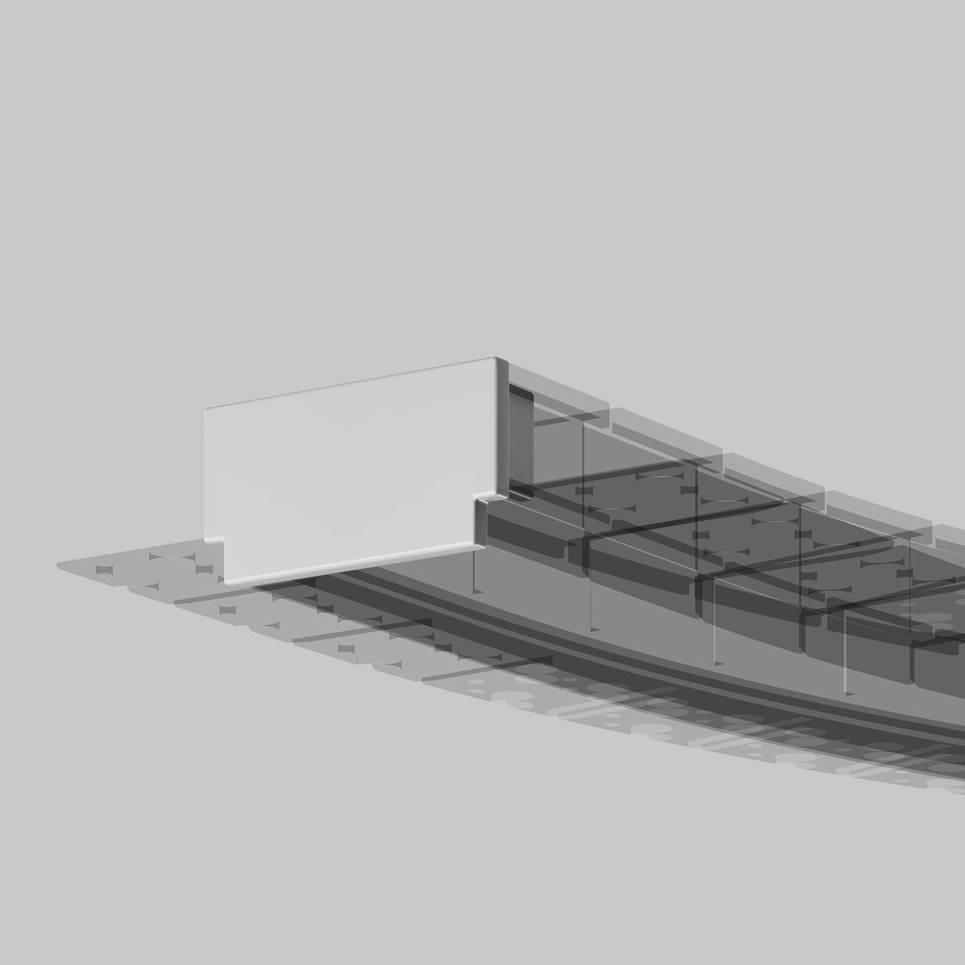 Заглушка для профиля Maytoni Встраиваемый со скрытым фланцем профиль 642008